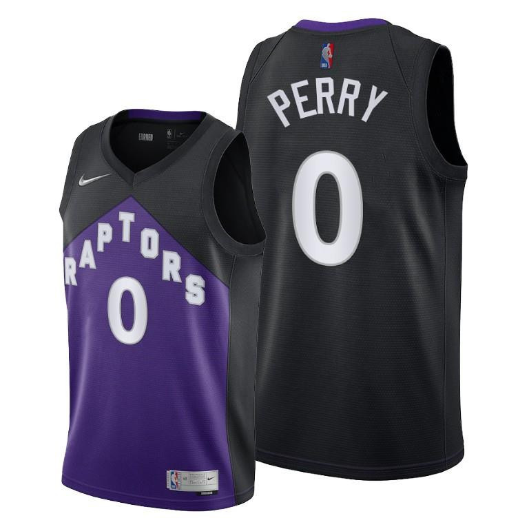 Reggie Perry Toronto Raptors White Classic Edition 0 NBA Jersey Men's