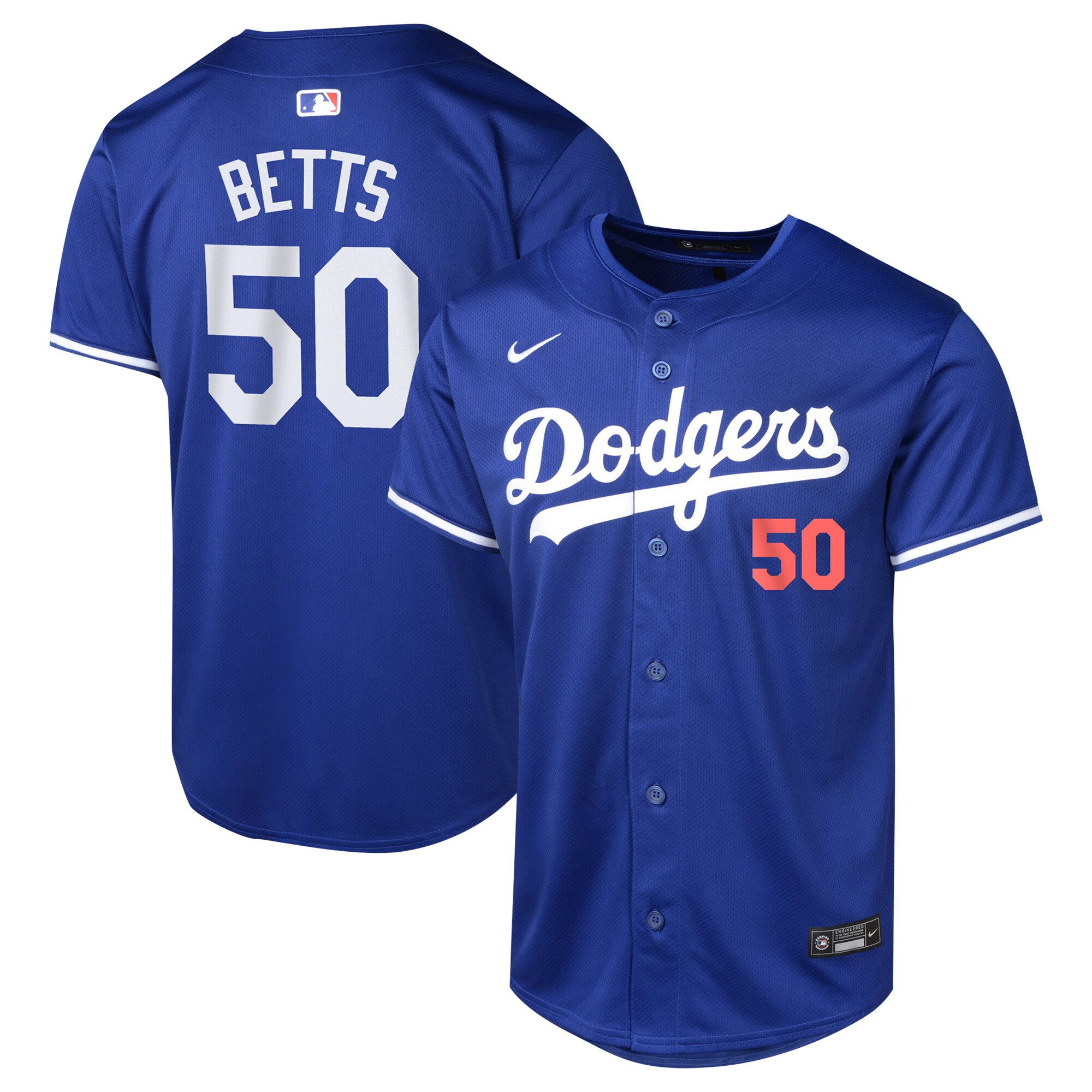 Los Angeles Dodgers Mookie Betts Royal Alternate Limited Player MLB Jersey Youth