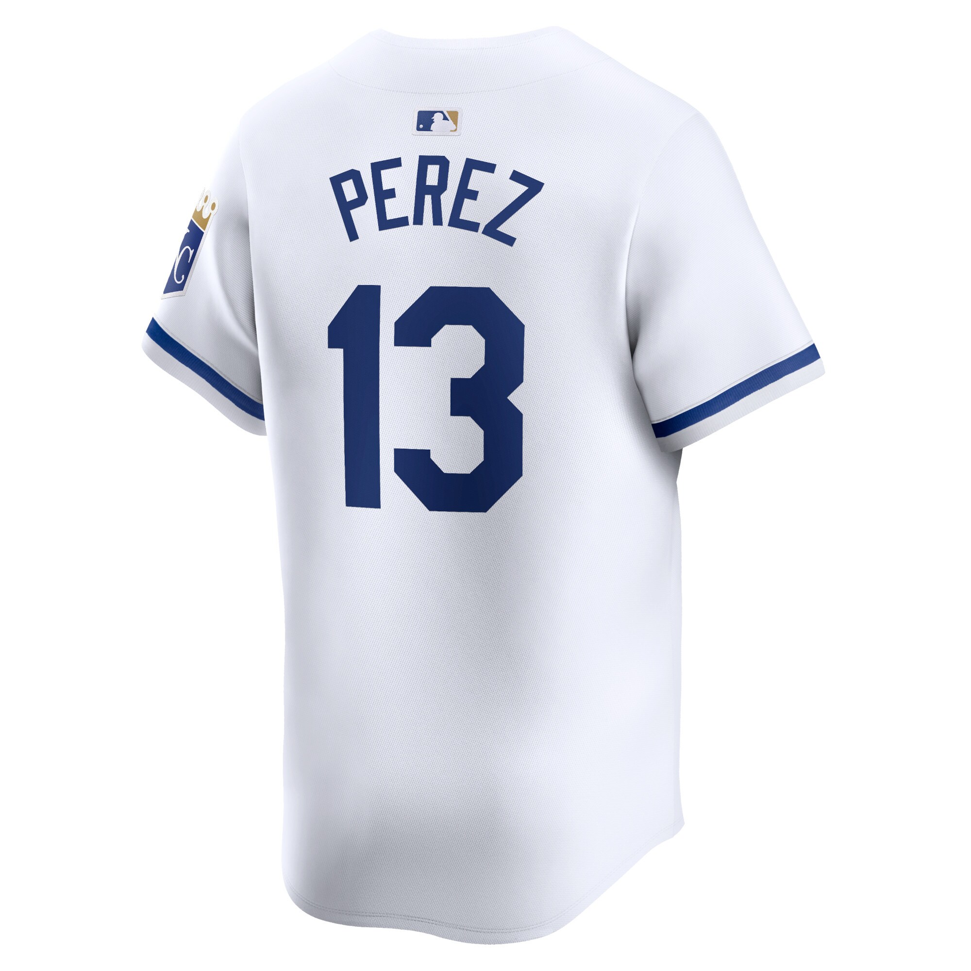 Kansas City Royals Salvador Perez White Home Limited Player MLB Jersey Men's