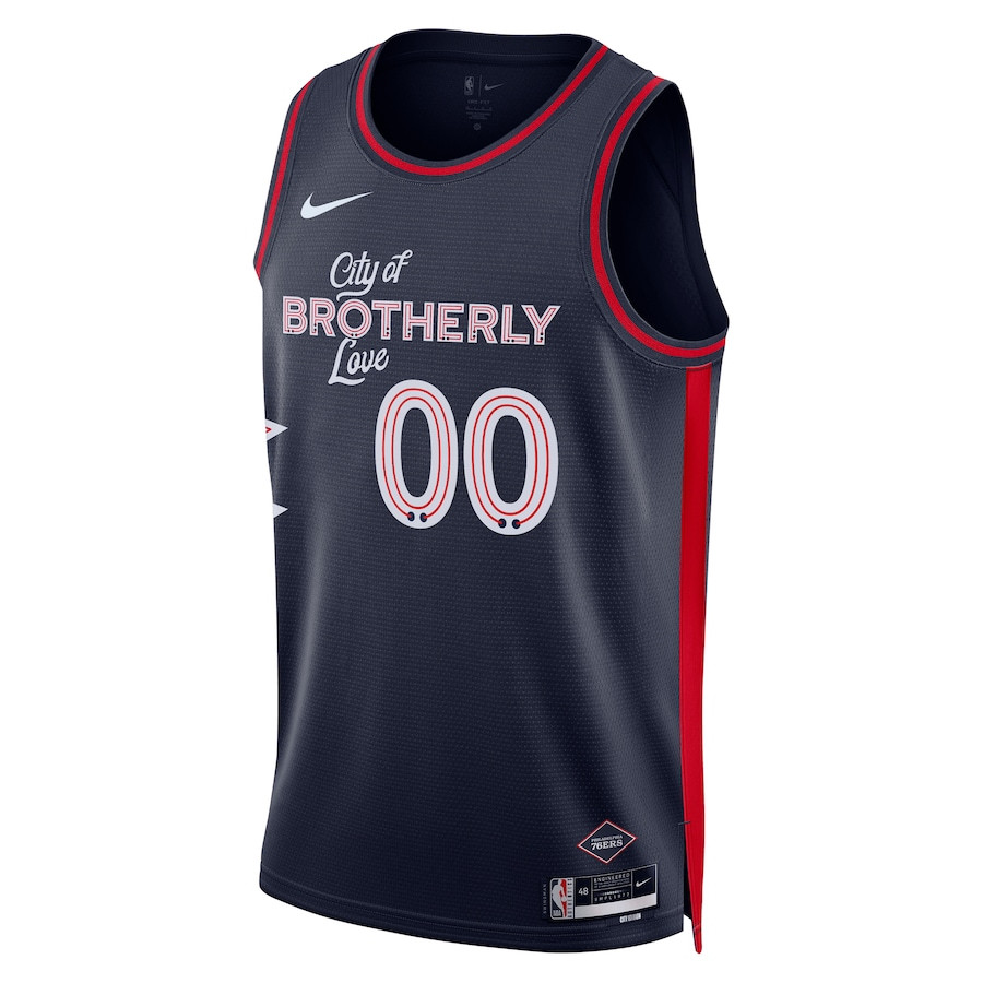 Philadelphia 76ers 2023/24 City Edition Swingman Custom Navy NBA Jersey Men's