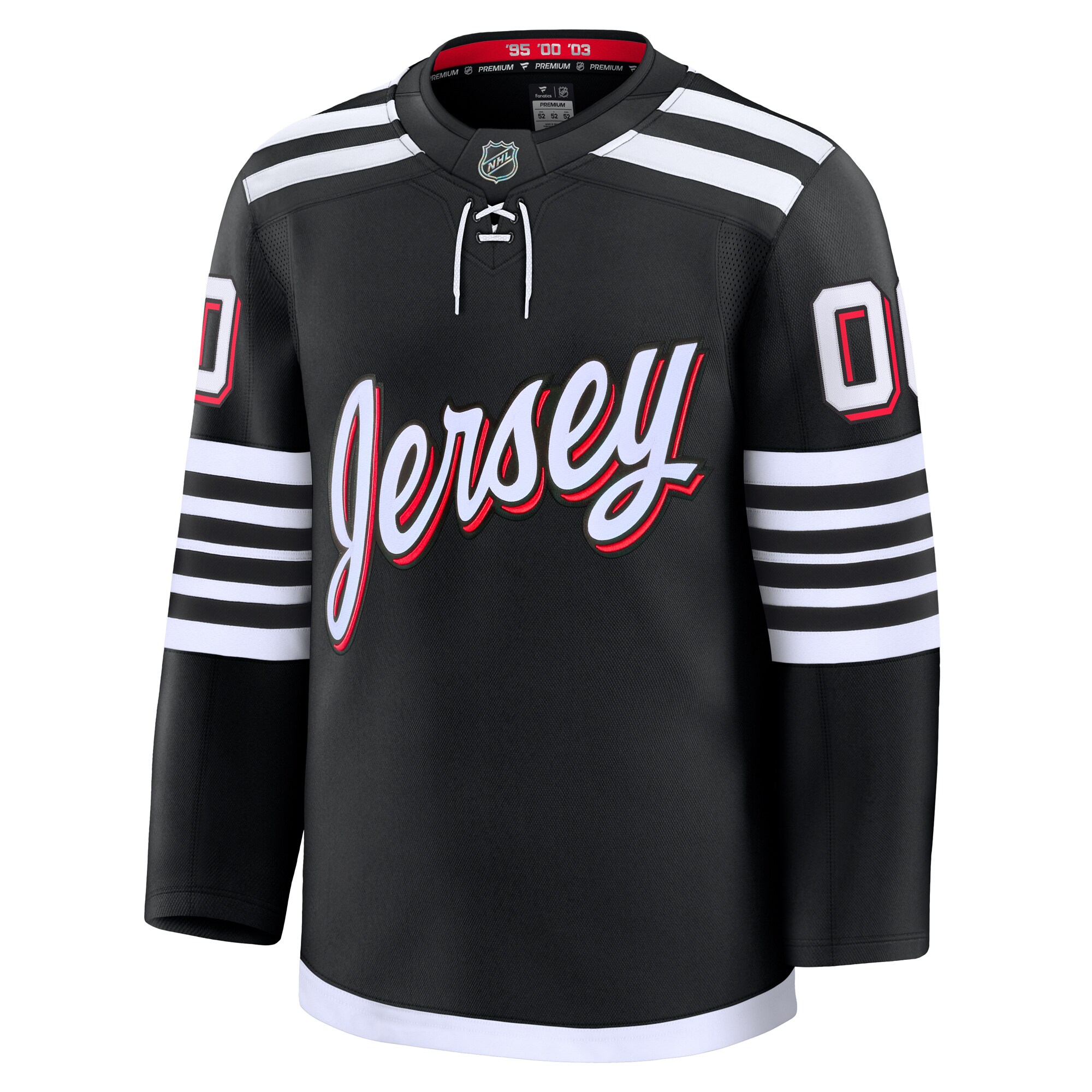 New Jersey Devils Black Alternate Premium Custom NHL Jersey Men's