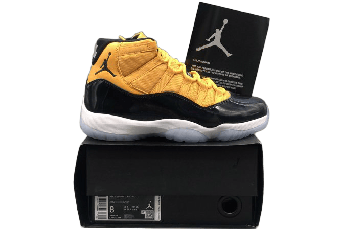 New Air Jordan 11 Retro Yellow Black