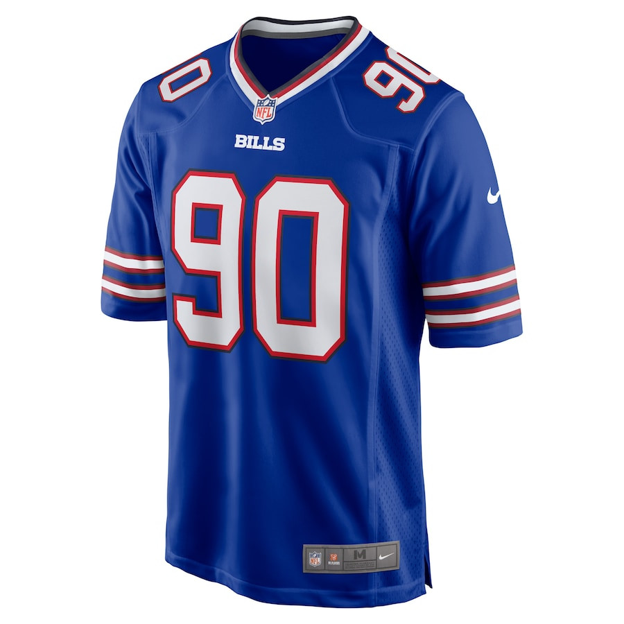 Shaq Lawson 90 Buffalo Bills Game Royal NFL Jersey Men's