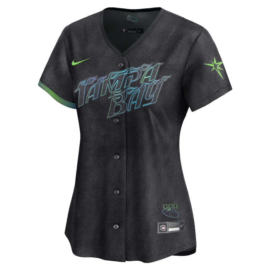 Tampa Bay Rays 2024 City Connect Limited Charcoal MLB Jersey Women's