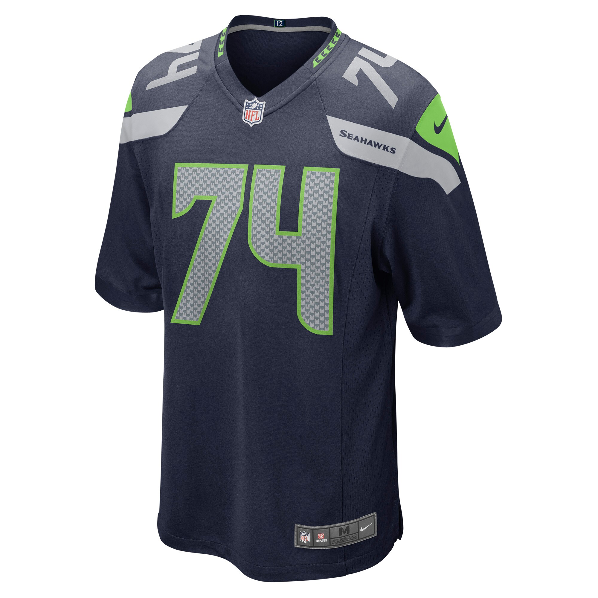 Seattle Seahawks Jake Curhan College Navy Game NFL Jersey Men's