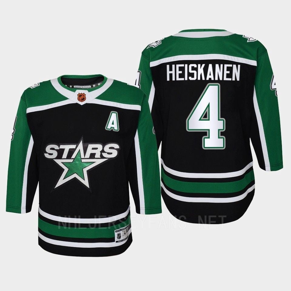 Miro Heiskanen 4 Dallas Stars 2022 Special Edition 2.0 Retro Black NHL Jersey Youth