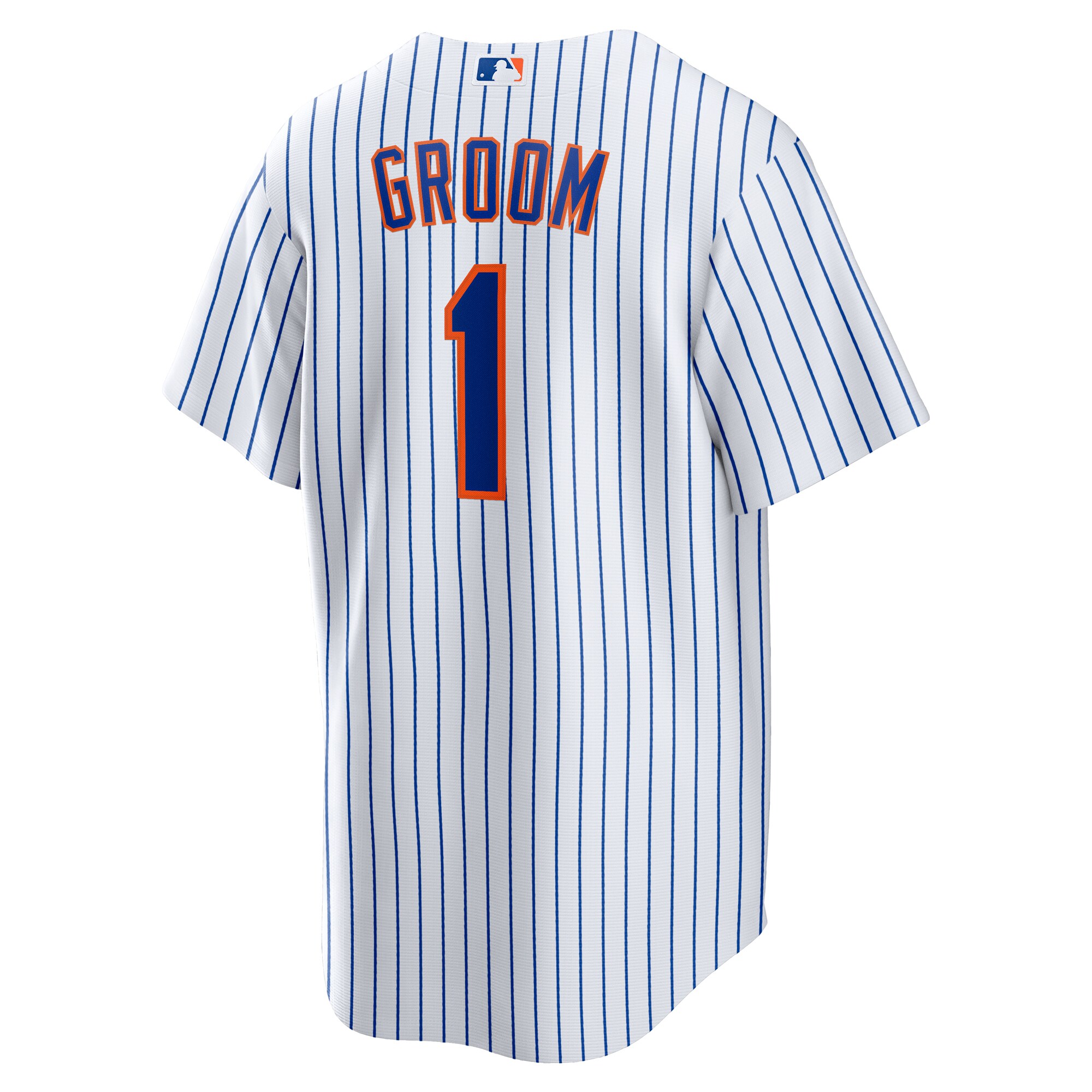 New York Mets White #1 Groom Home MLB Jersey Men's