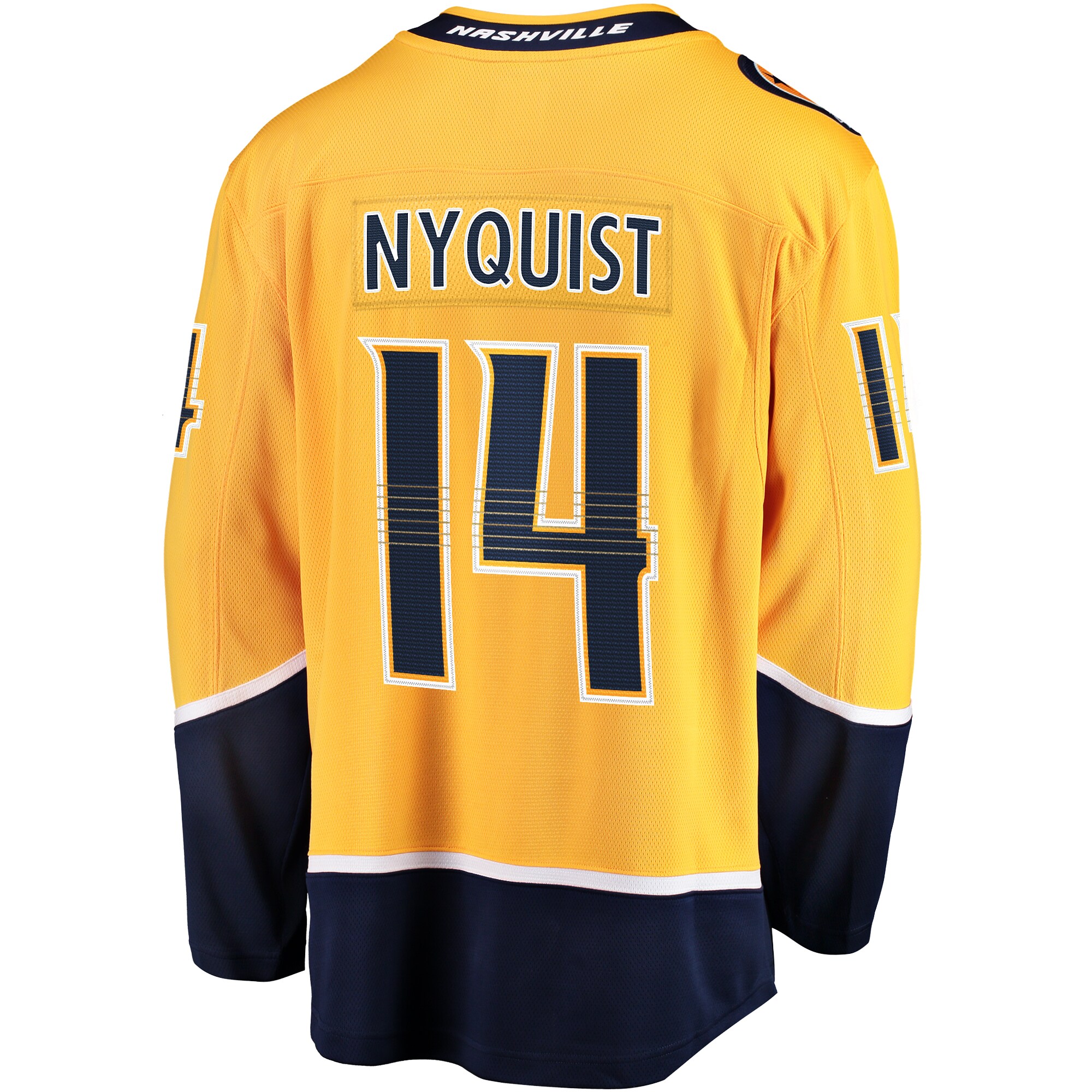 Nashville Predators Gustav Nyquist Gold Home Breakaway NHL Jersey Men's