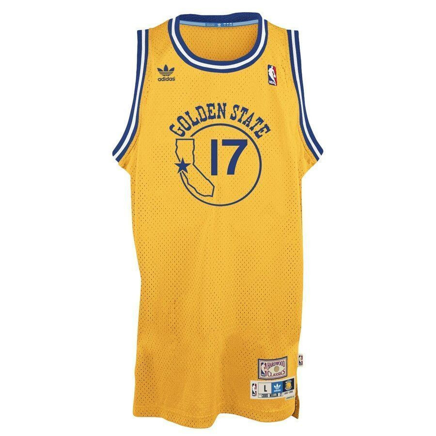 Chris Mullin Golden State Warriors Hardwood Classics Swingman Gold NBA Jersey Men's