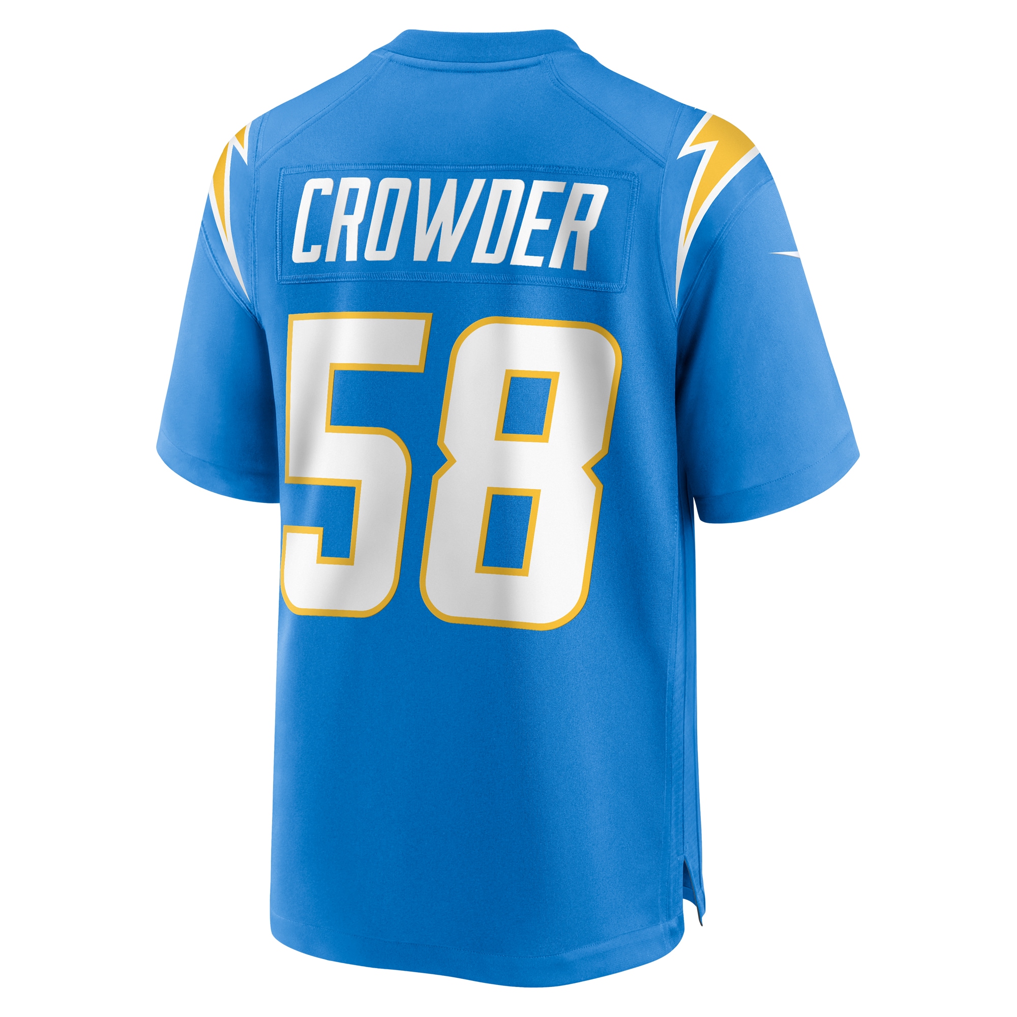 Los Angeles Chargers Tae Crowder Powder Blue Team Game NFL Jersey Men's