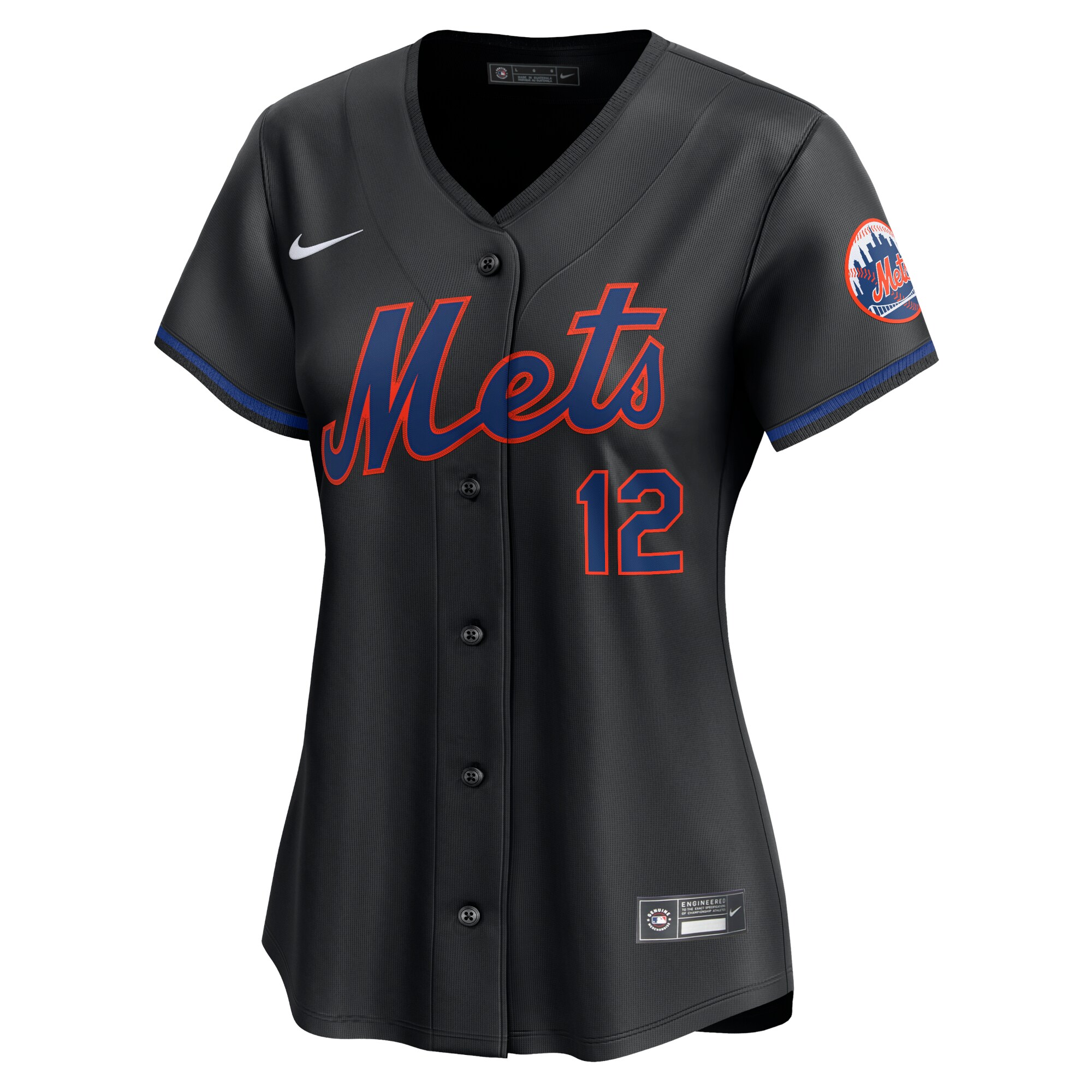 New York Mets Francisco Lindor Black Alternate Limited Player MLB Jersey Women's