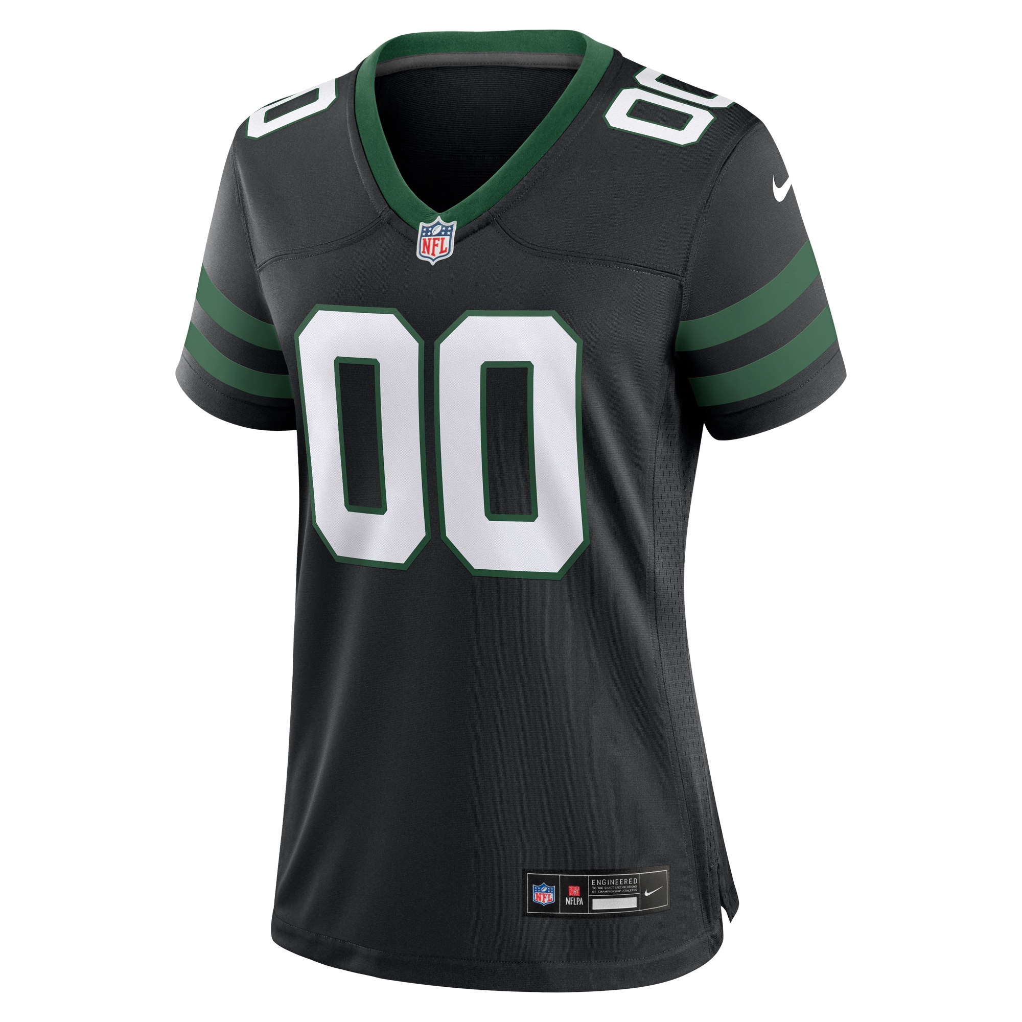 New York Jets Legacy Black Alternate Custom Game NFL Jersey Women's