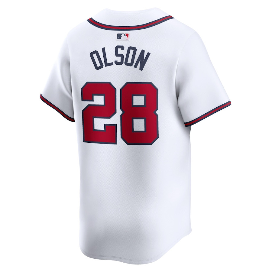 Matt Olson 28 Atlanta Braves Home Limited Player White MLB Jersey Men's