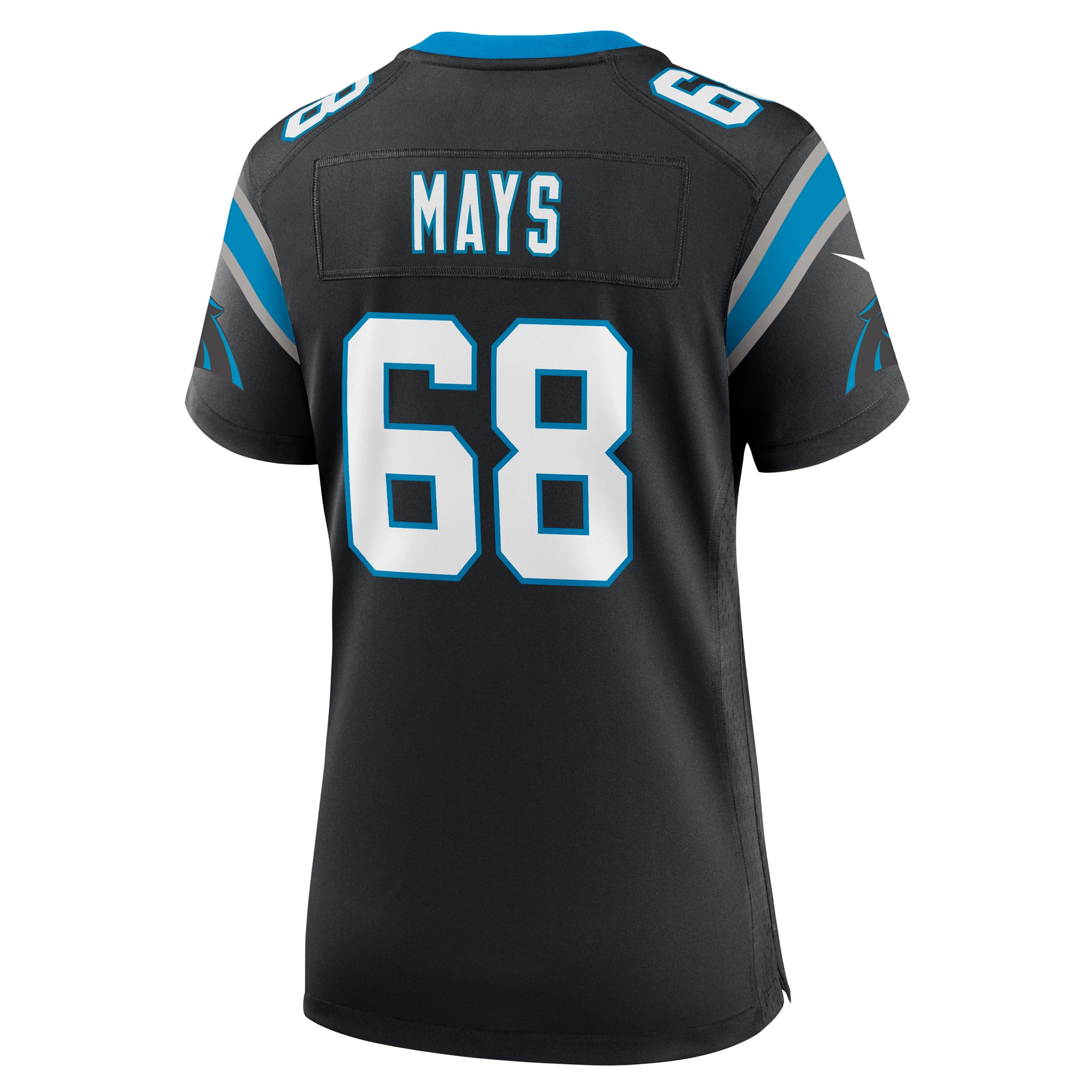 Carolina Panthers Cade Mays Black Team Game NFL Jersey Women's