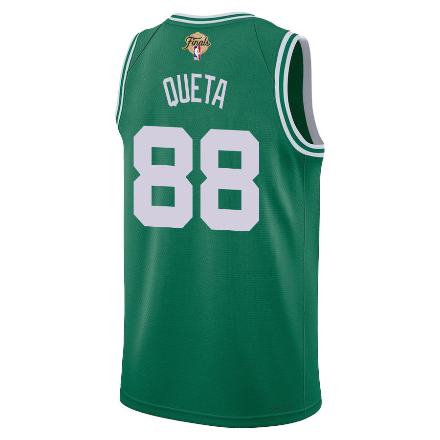 Neemias Queta 88 Boston Celtics 2024 FINALS PATCH Icon Edition Kelly Green NBA Jersey Men's