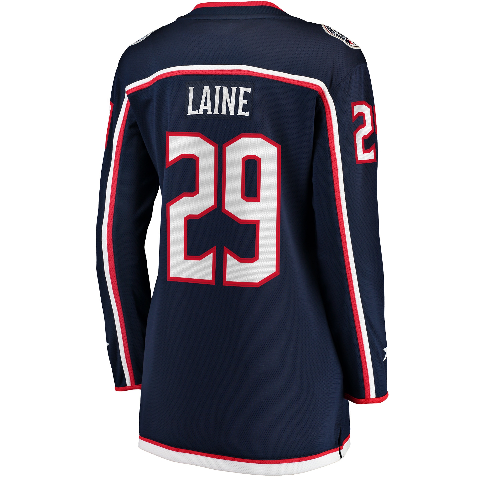 Columbus Blue Jackets Patrik Laine Navy Home Breakaway NHL Jersey Women's