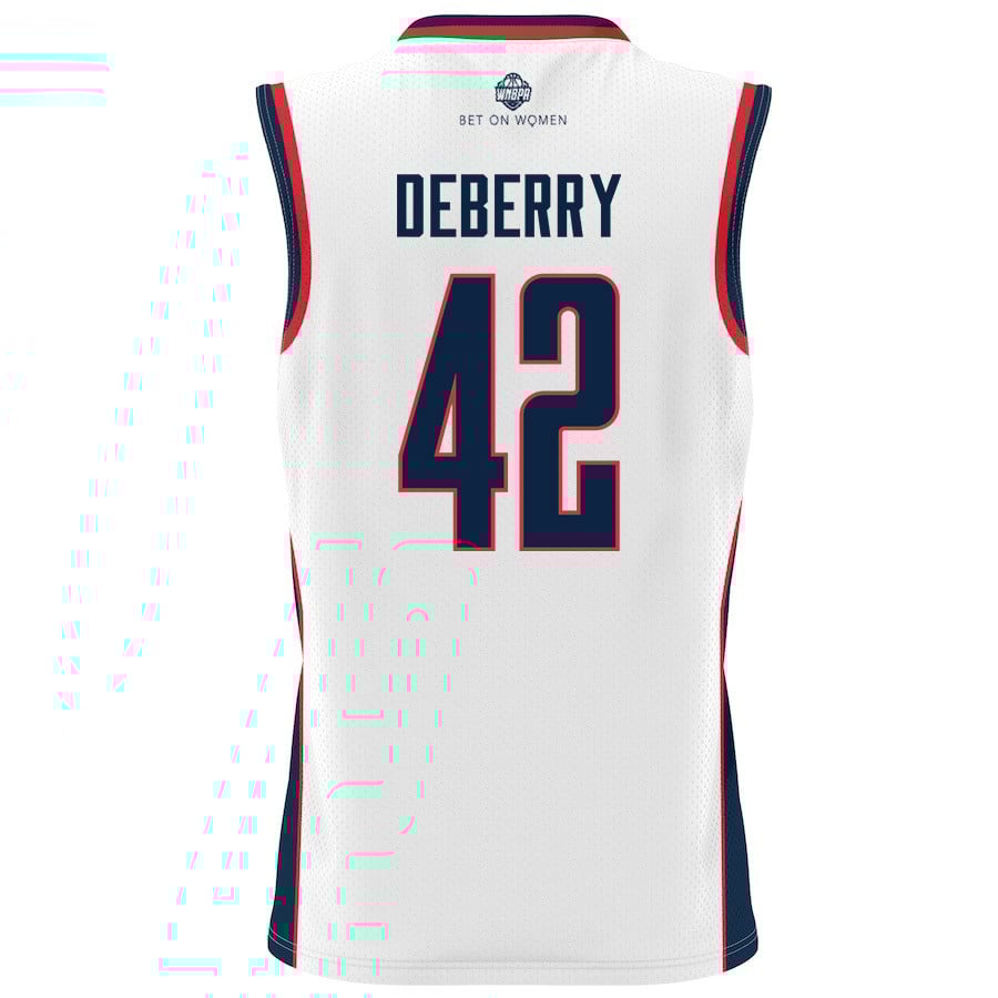 Amari DeBerry 42 UConn Huskies 2024 White Unisex NCAA Jersey Unisex