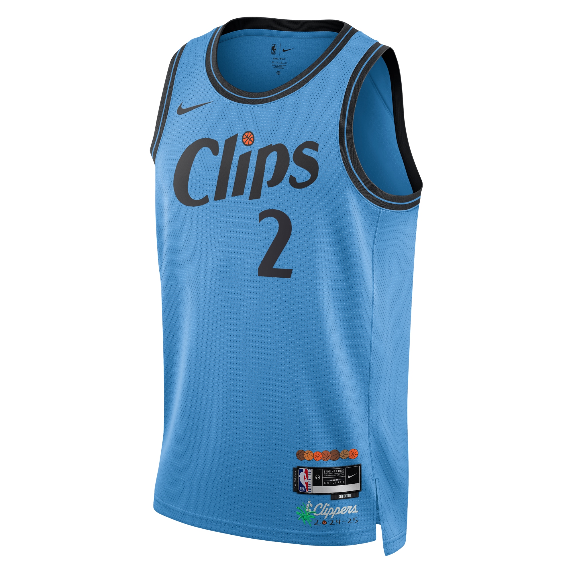 Los Angeles Clippers City Edition Swingman 2024 Blue Kawhi Leonar Unisex NBA Jersey Unisex