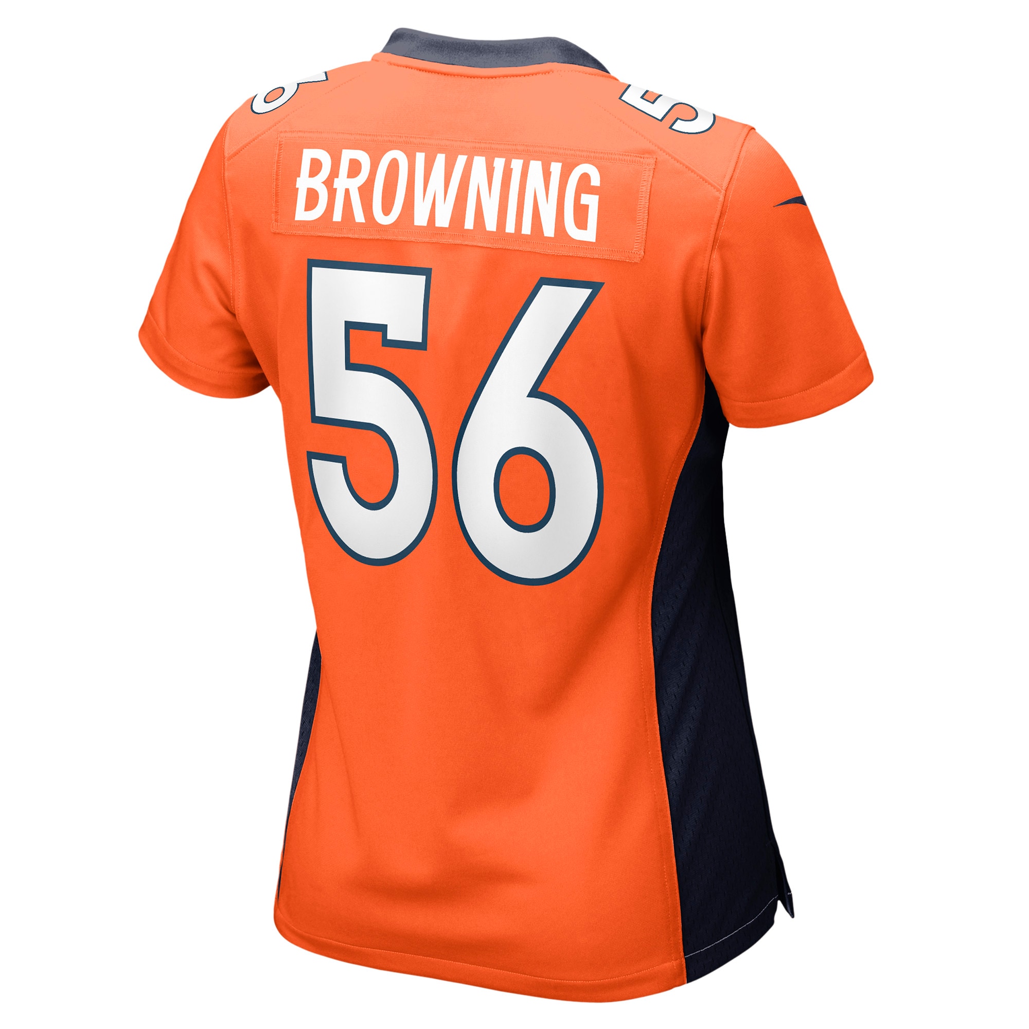 Denver Broncos Baron Browning Orange Game NFL Jersey Women's