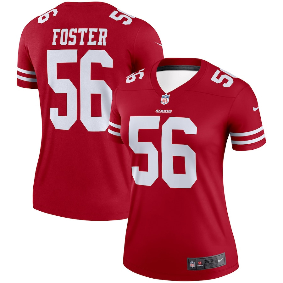 Reuben Foster 56 San Francisco 49ers Legend Scarlet NFL Jersey Women's