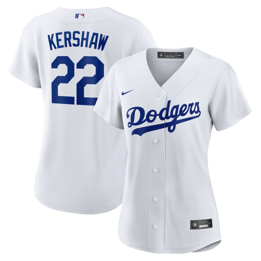 Clayton Kershaw Los Angeles Dodgers Women's Home Player Jersey White