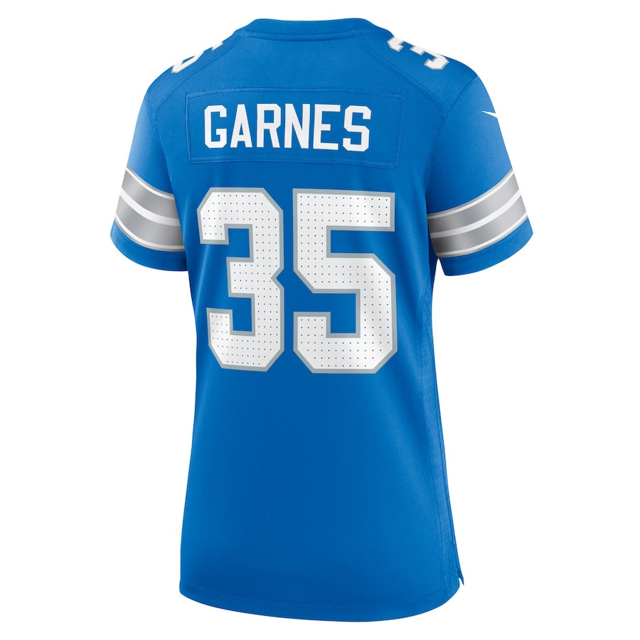 Chelen Garnes 35 Detroit Lions Game Blue NFL Jersey Women's