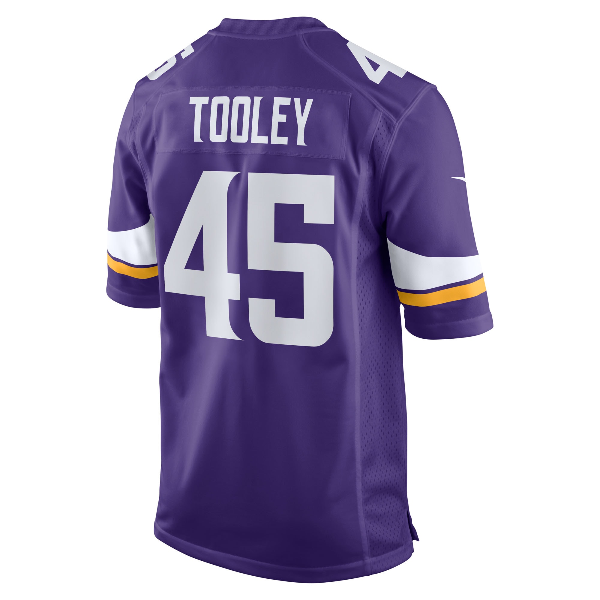 Minnesota Vikings Max Tooley Purple Team Game NFL Jersey Men's