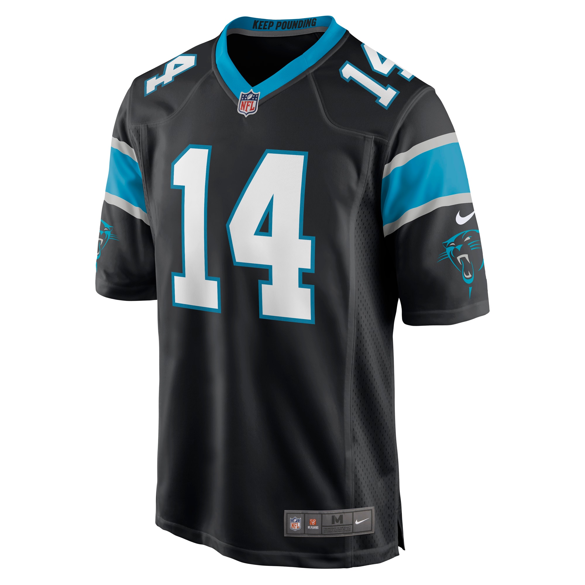 Carolina Panthers Sam Darnold Black Game Player NFL Jersey Men's