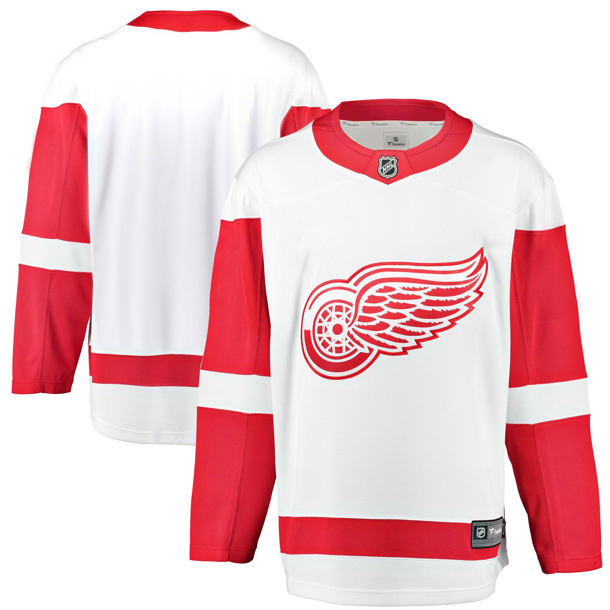 Detroit Red Wings White Breakaway Away NHL Jersey Men's