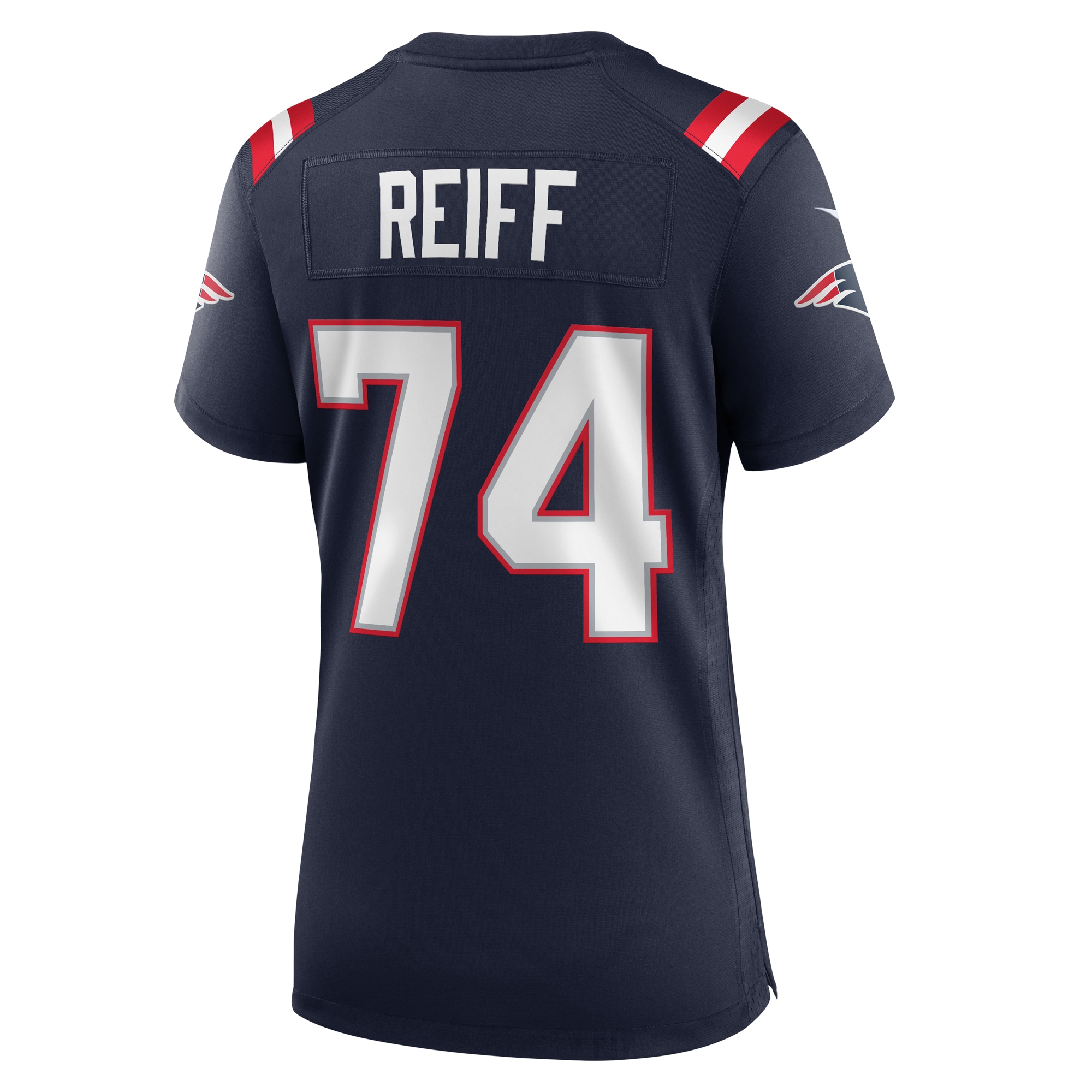 New England Patriots Riley Reiff Navy Game NFL Jersey Women's