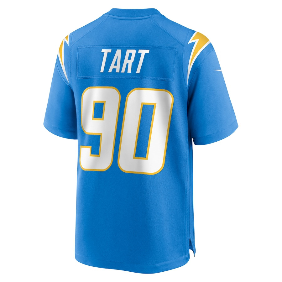 Teair Tart 90 Los Angeles Chargers Player Game Powder Blue NFL Jersey Men's