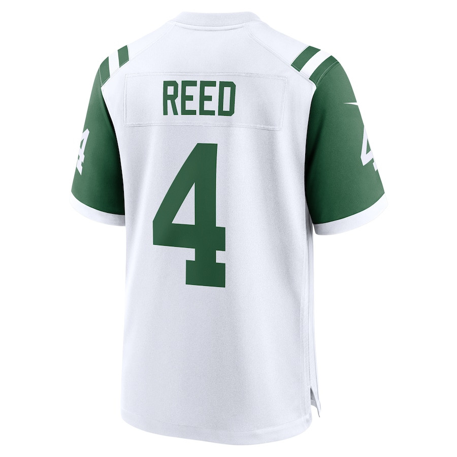 D.J. Reed 4 New York Jets Classic Alternate Game White NFL Jersey Men's