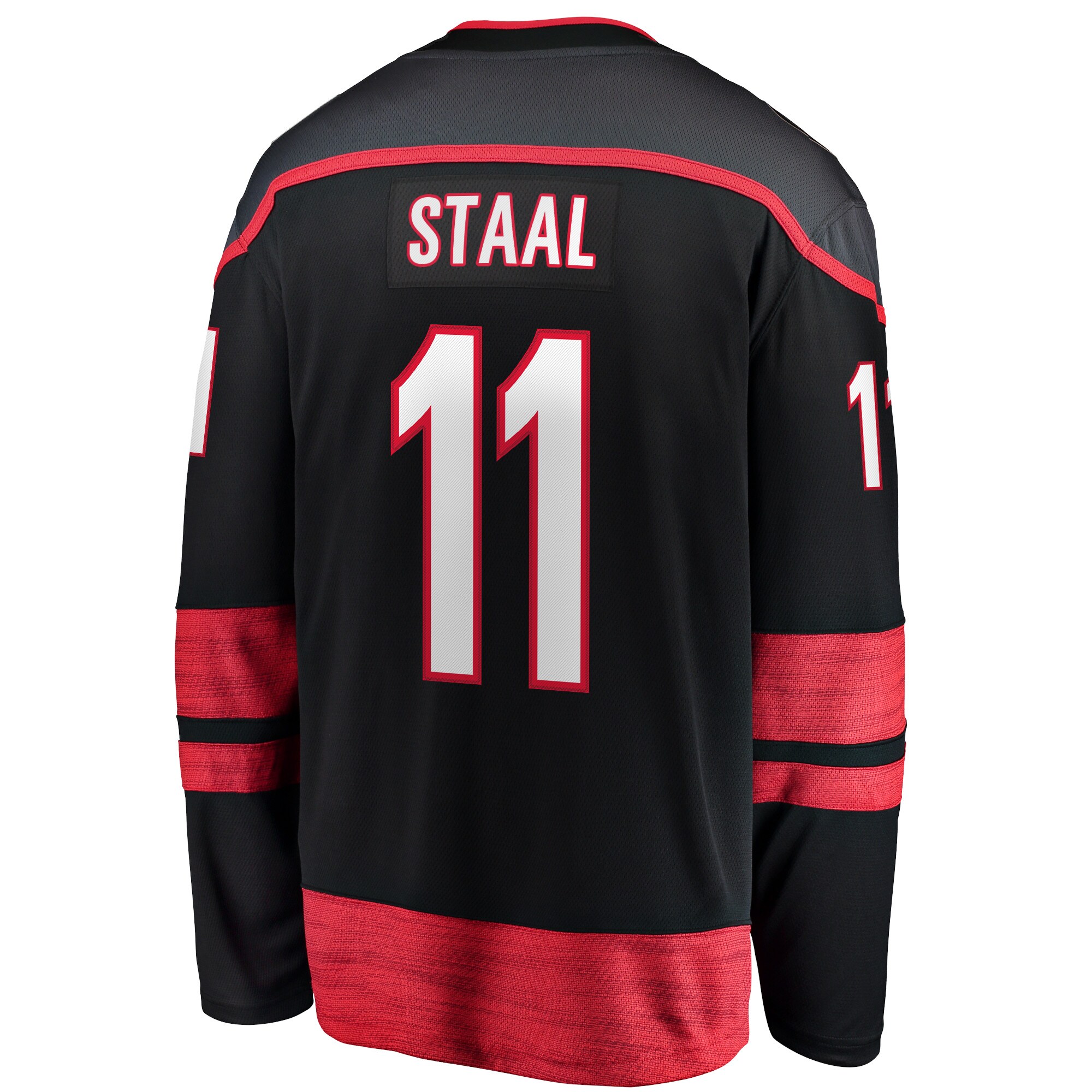 Carolina Hurricanes Jordan Staal Black Home Captain Patch Breakaway Player NHL Jersey Men's