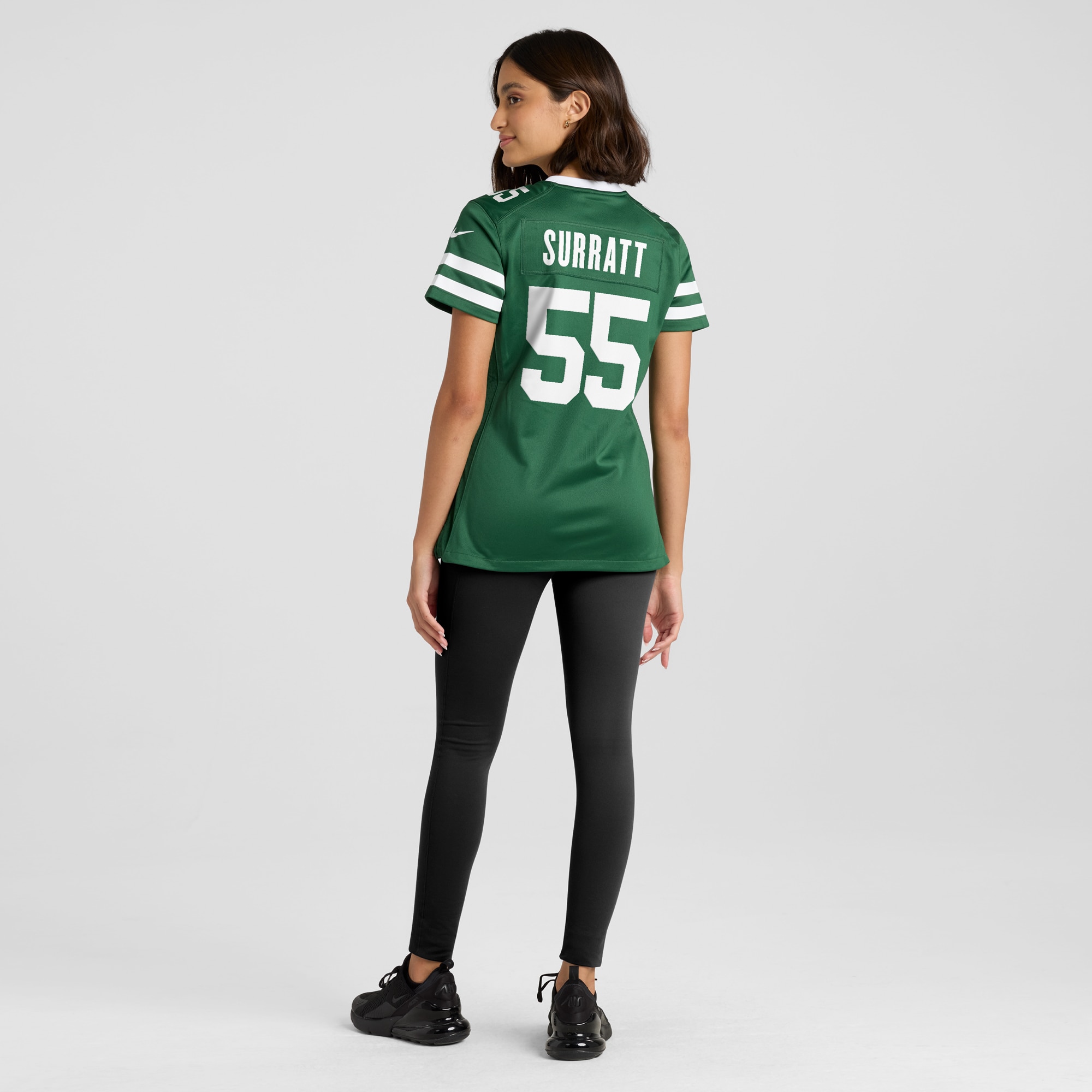 New York Jets Chazz Surratt Legacy Green Team Game NFL Jersey Women's
