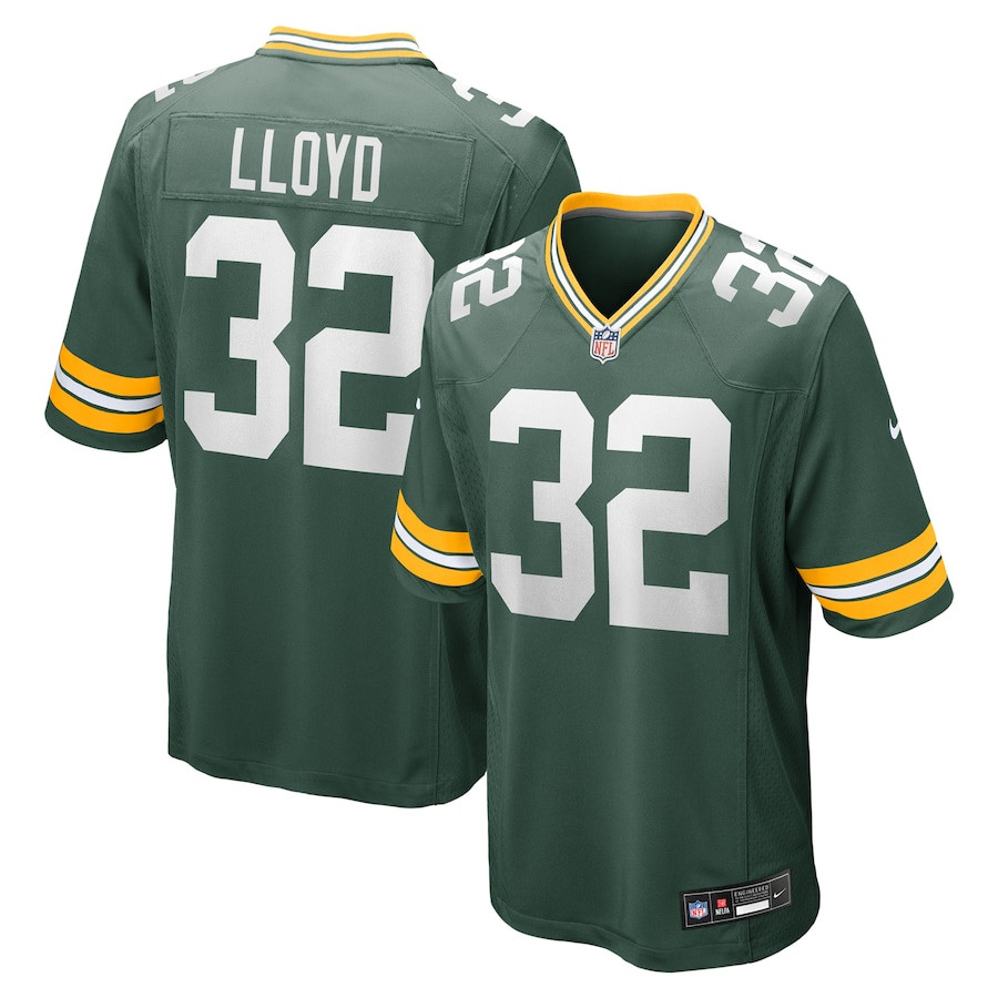MarShawn Lloyd 32 Green Bay Packers Game Green NFL Jersey Men's