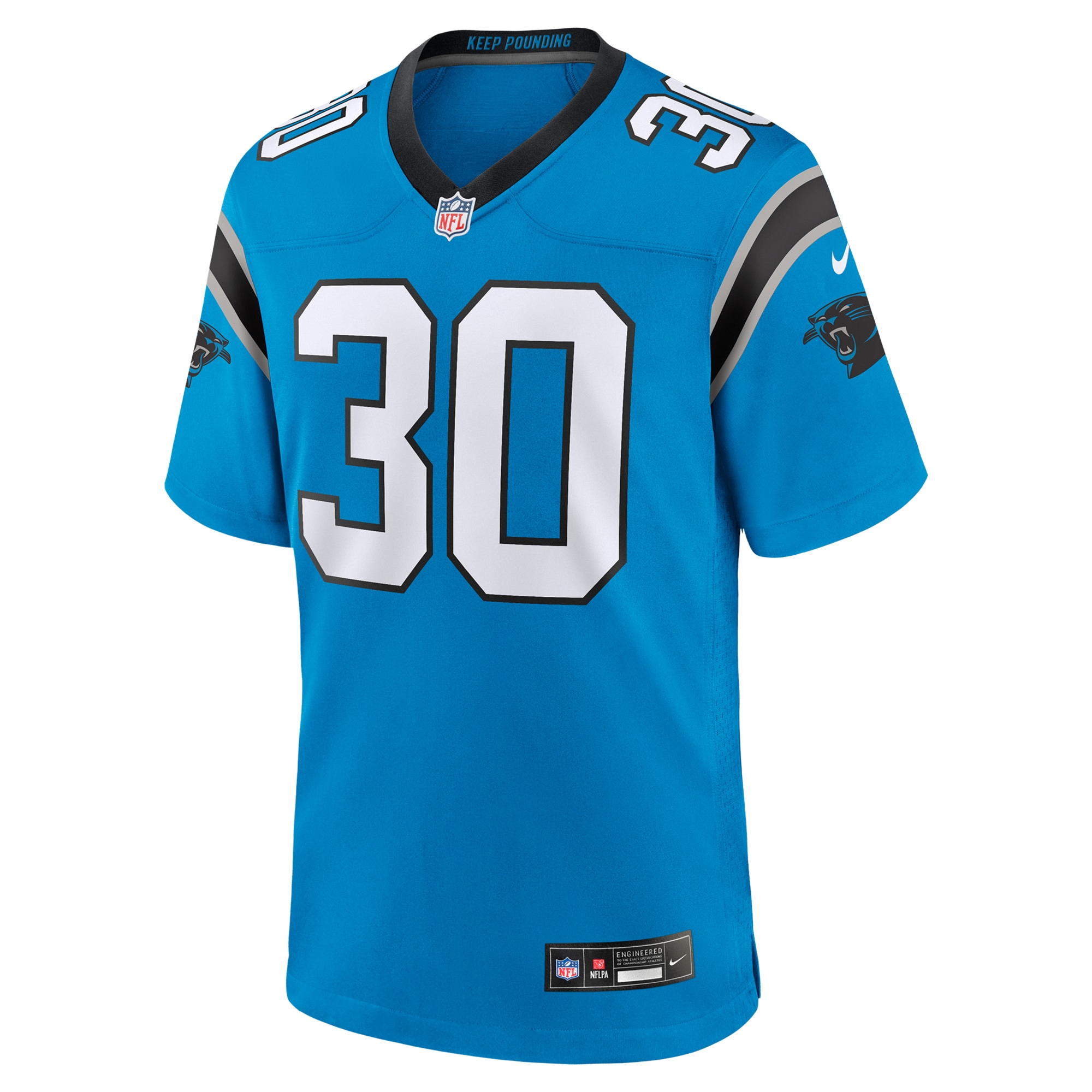Carolina Panthers Chuba Hubbard Blue Alternate Game NFL Jersey Men's