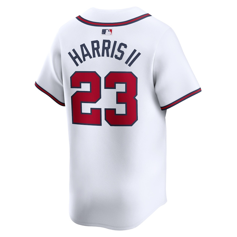 Michael Harris II 23 Atlanta Braves Home Limited Player White MLB Jersey Men's