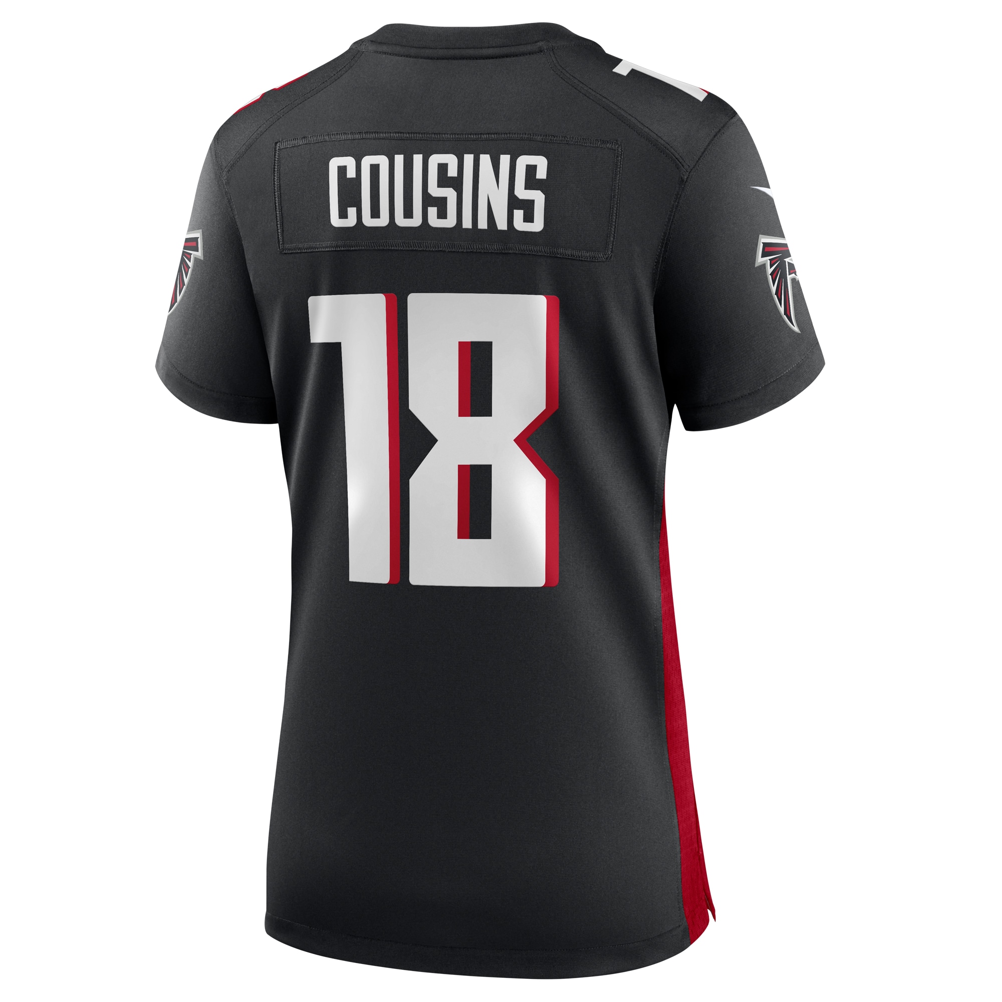 Atlanta Falcons Kirk Cousins Black Game Player NFL Jersey Women's