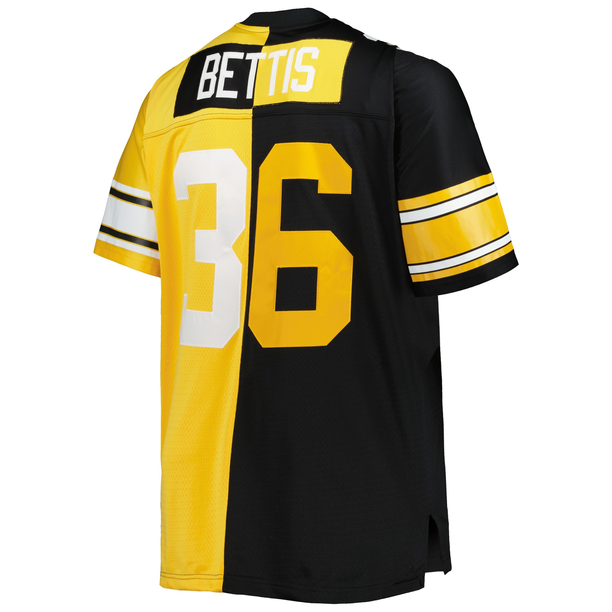 Pittsburgh Steelers Jerome Bettis Mitchell Ness Black/Gold Big Tall Split Legacy Retired Player NFL Jersey Men's