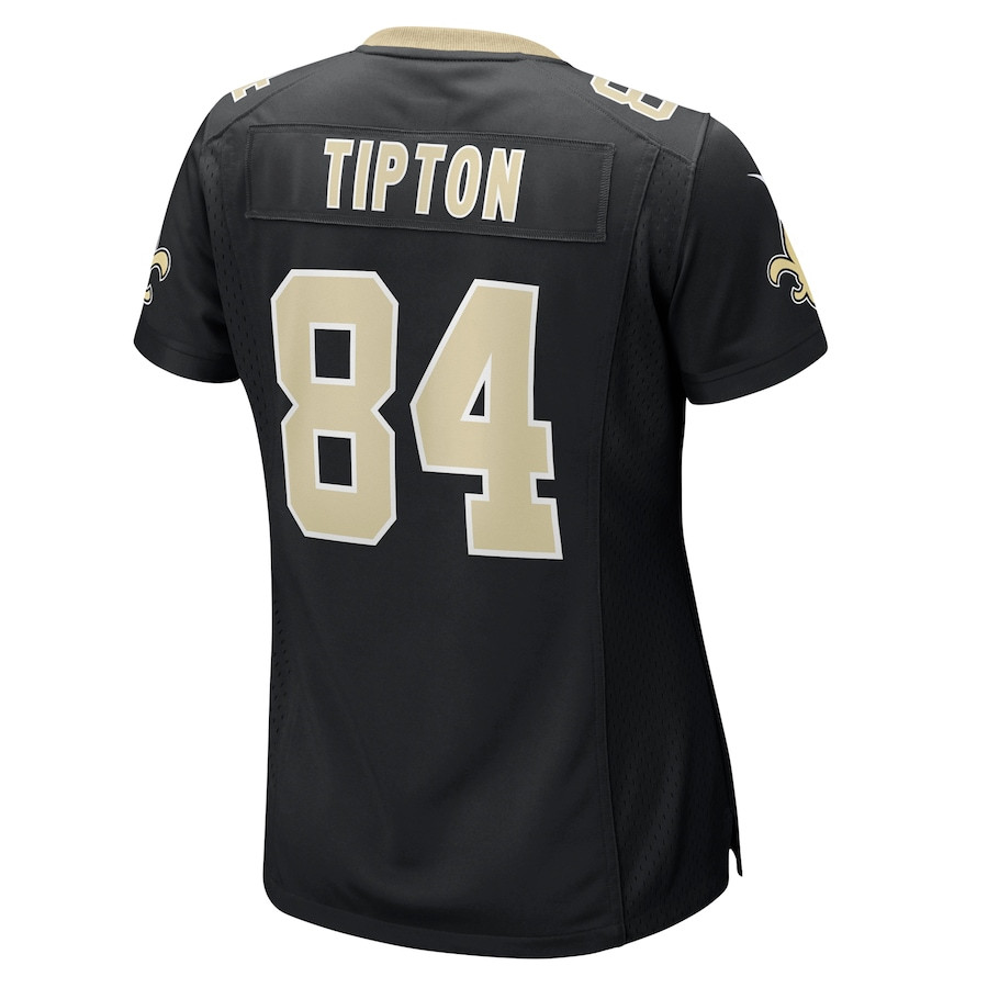 Mason Tipton 84 New Orleans Saints Game Black NFL Jersey Women's