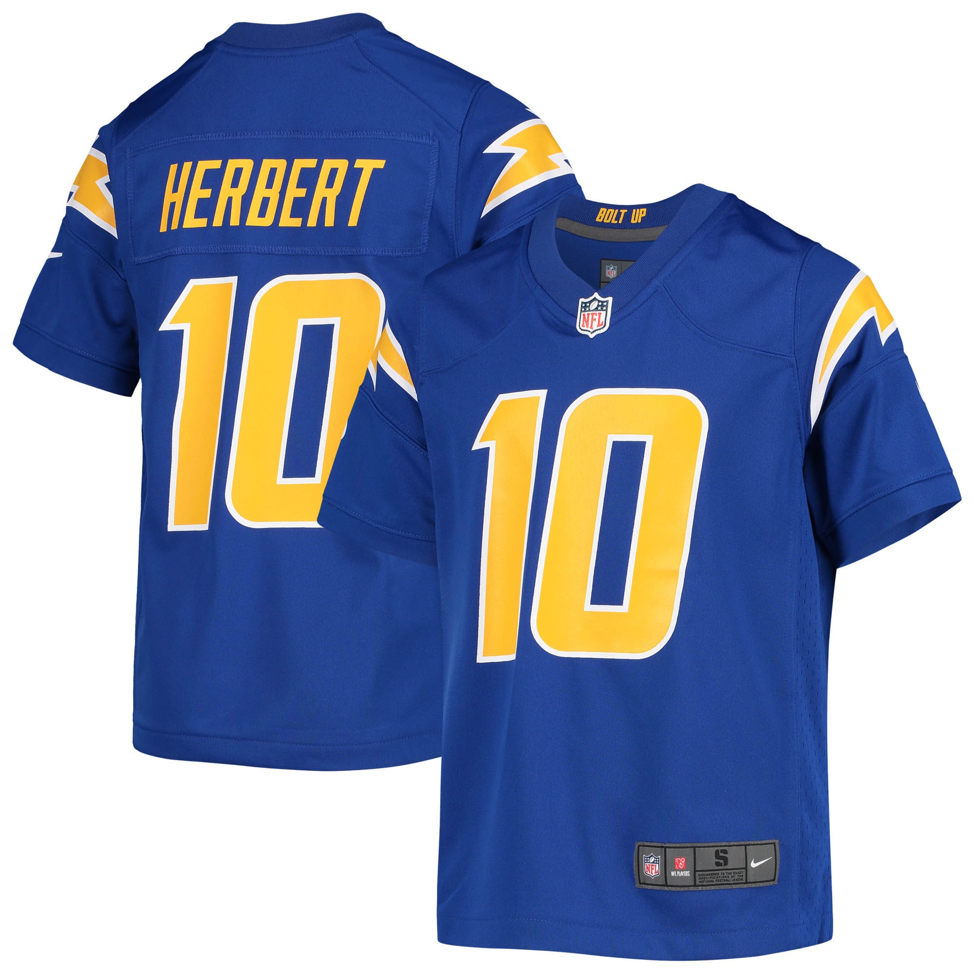 Los Angeles Chargers Justin Herbert Royal Game NFL Jersey Youth