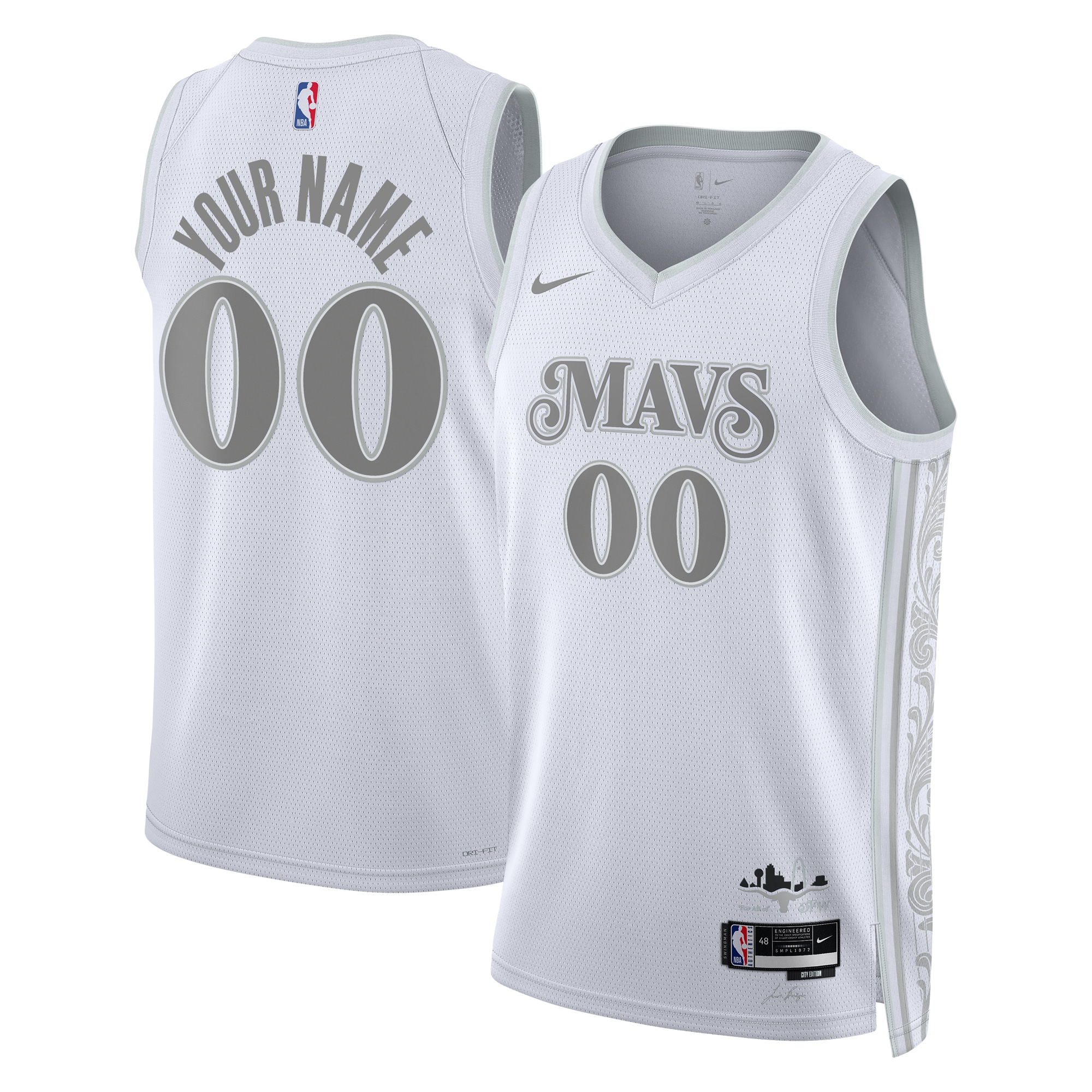 Dallas Mavericks City Edition Swingman 2024 Custom Unisex NBA Jersey Unisex