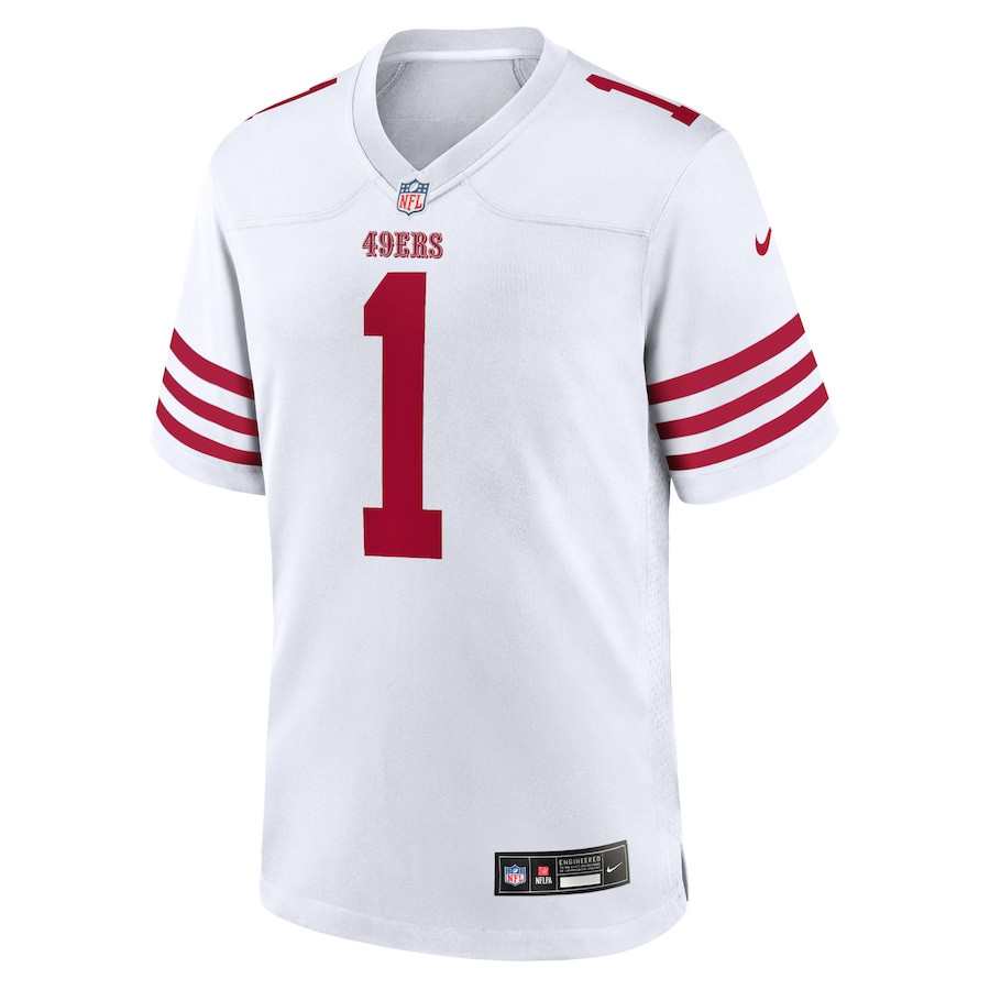 Deebo Samuel Sr 1 San Francisco 49ers Game White NFL Jersey Men's