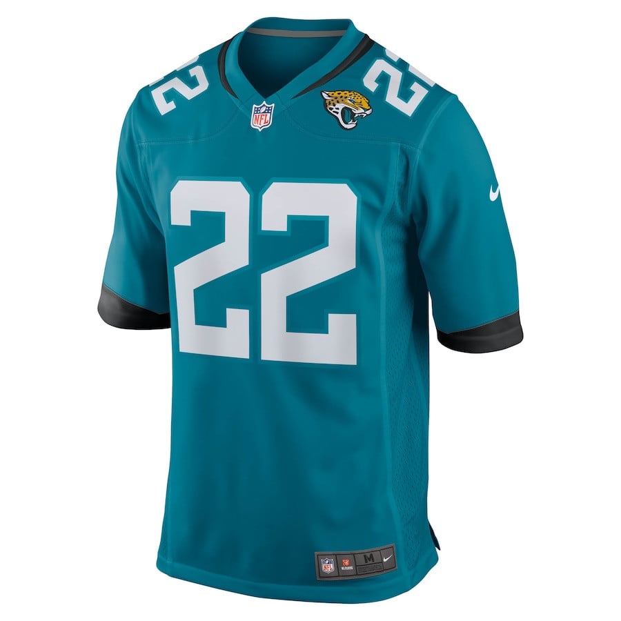 Jarrian Jones 22 Jacksonville Jaguars Team Game Teal NFL Jersey Men's