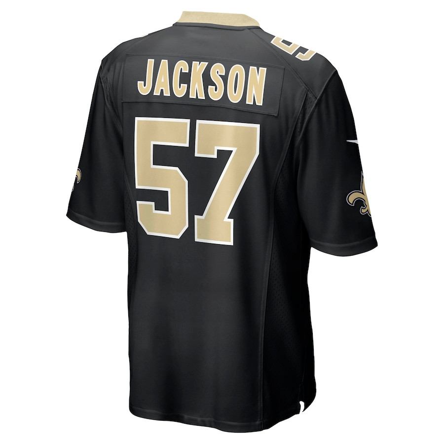 Rickey Jackson 57 New Orleans Saints Retired Black NFL Jersey Men's