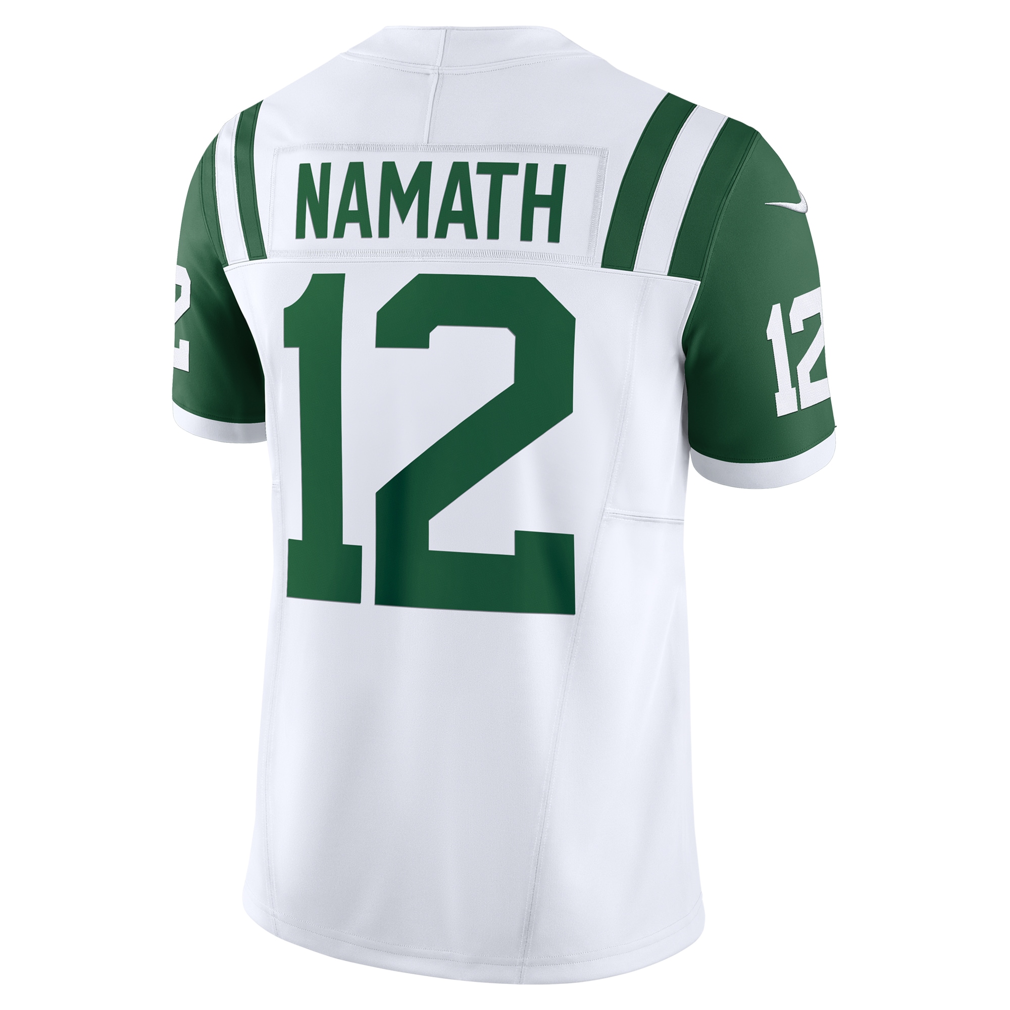 New York Jets Joe Namath White Classic Alternate Vapor F.U.S.E. Retired Player Limited NFL Jersey Men's
