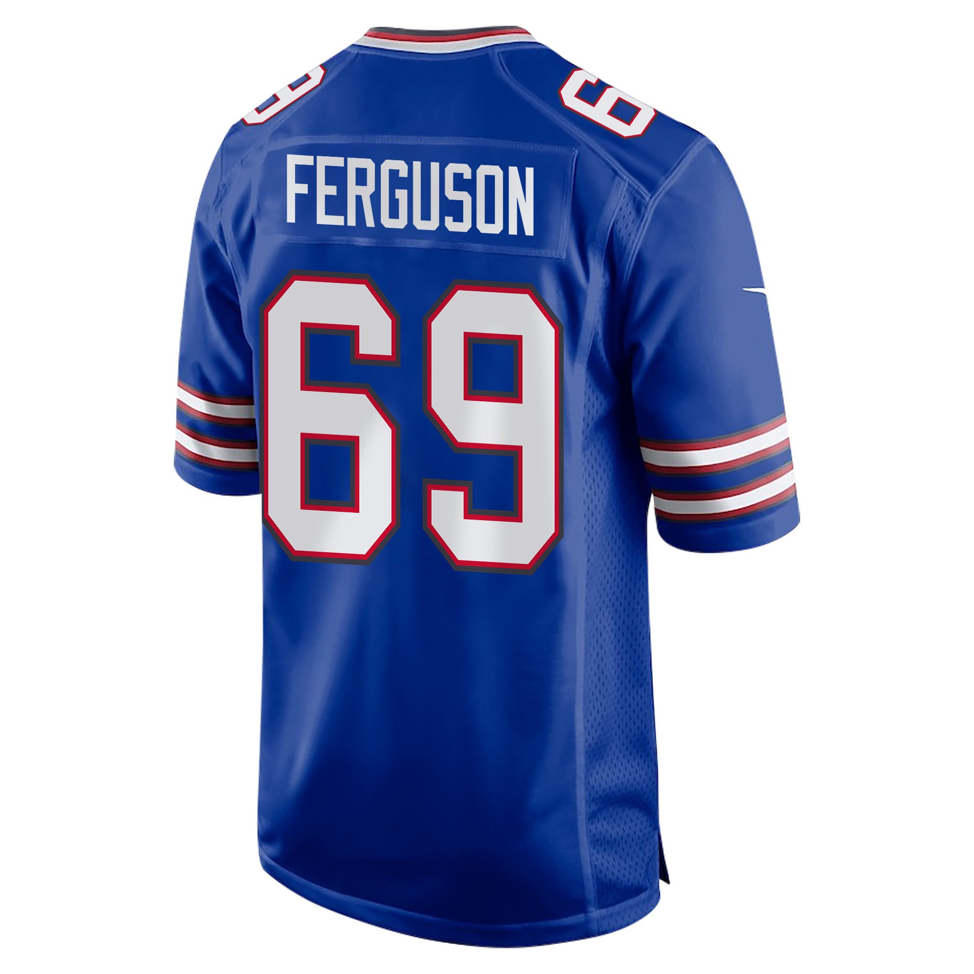 Reid Ferguson 69 Buffalo Bills Super Bowl LIX Champions Patch New Orleans Where Passion Ignites' EMBROIDERED Game Royal NFL Jersey Men's