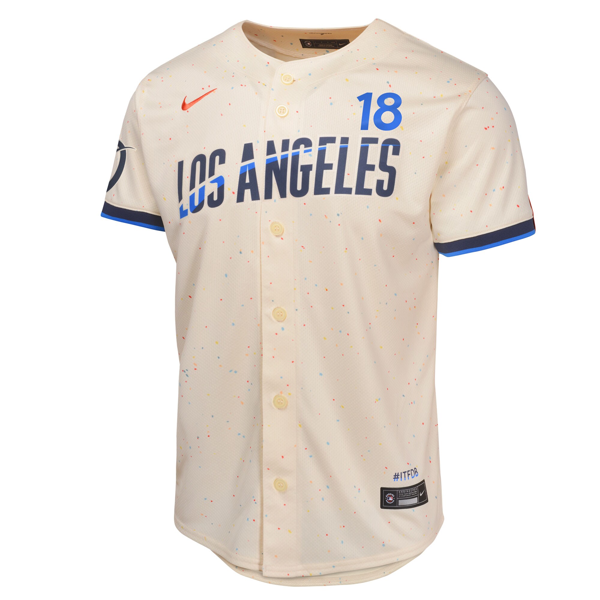 Los Angeles Dodgers Yoshinobu Yamamoto Cream 2024 City Connect Limited Player MLB Jersey Youth