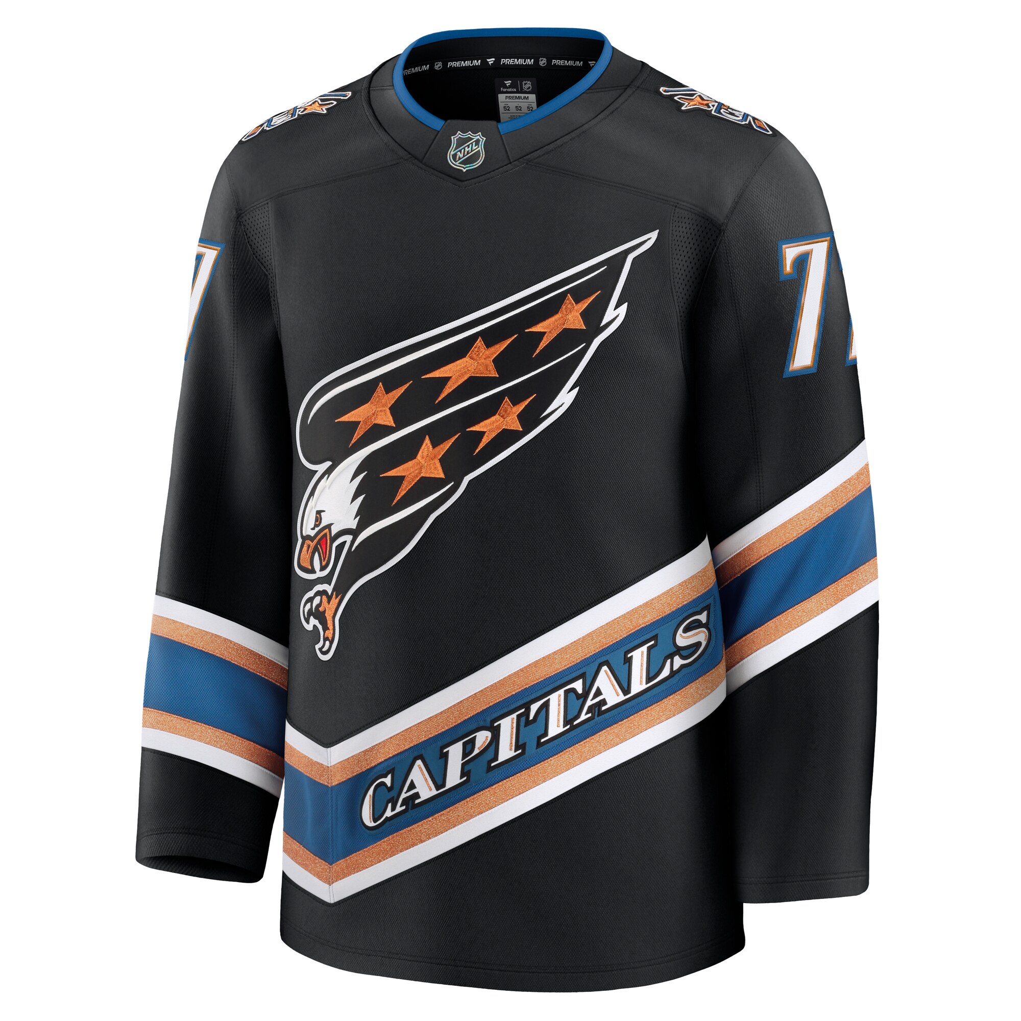 Washington Capitals TJ Oshie Black Alternate 50th Anniversary Premium NHL Jersey Men's