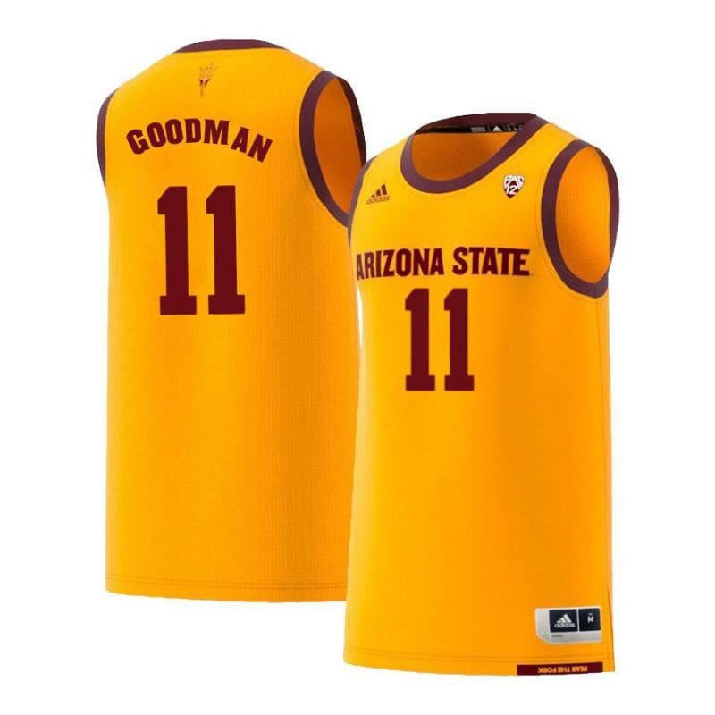 11 Savon Goodman Yellow Retro Arizona State Sun Devils NCAA Jersey Men's
